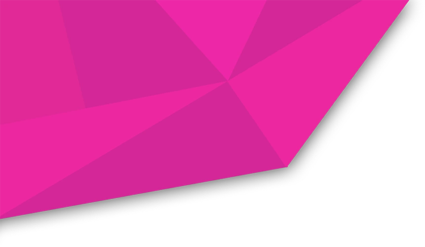 Pink origami top left